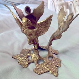 NWOT brass orb/candle holder. See photos for measurements